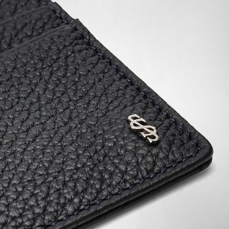 Serapian Portacarte per 4 carte in pelle cachemire blu Offerta Giorno del Papà
