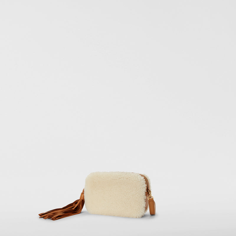 Serapian BORSA MINI IN SHEARLING Offerte stagionali