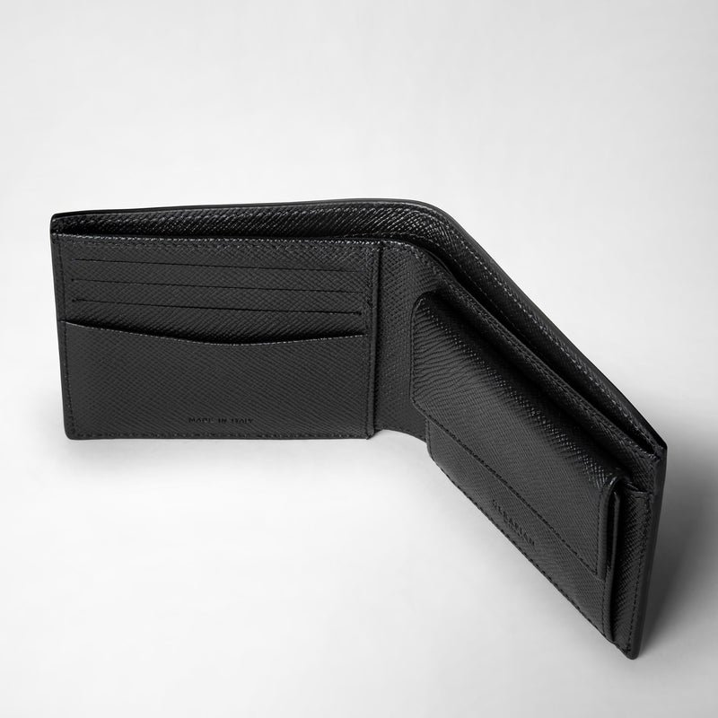 Serapian Portafoglio con portamonete pelle evoluzione nero Fino al 65% di sconto