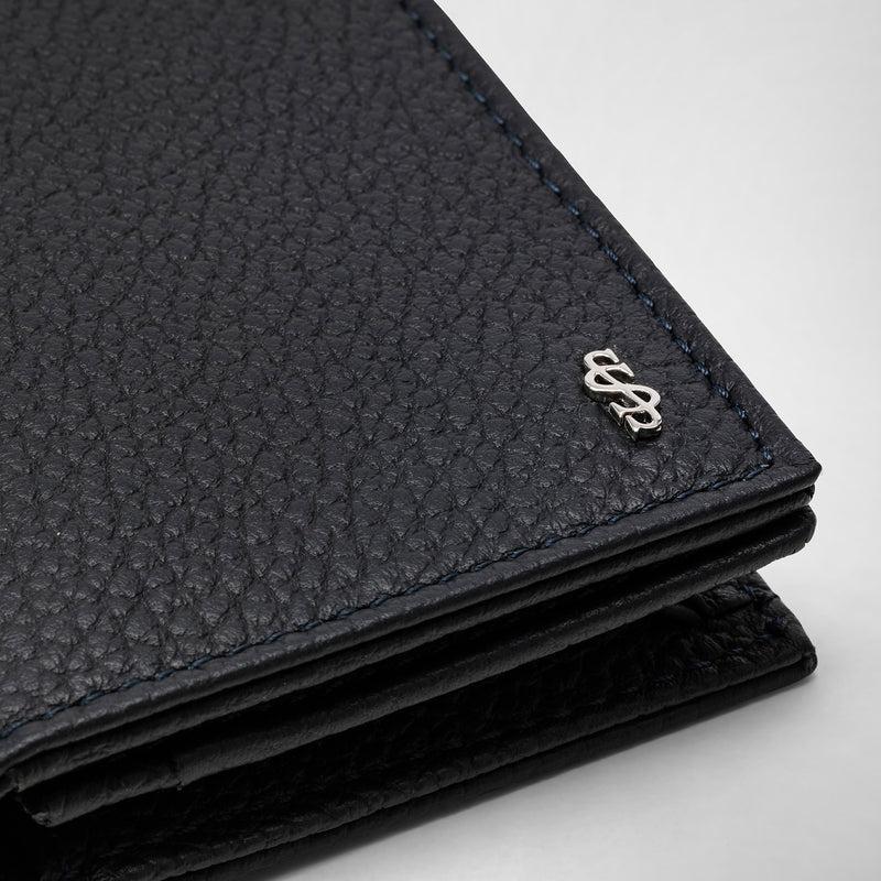 Serapian Portacarte in pelle cachemire blu navy 50% di sconto con spedizione gratuita