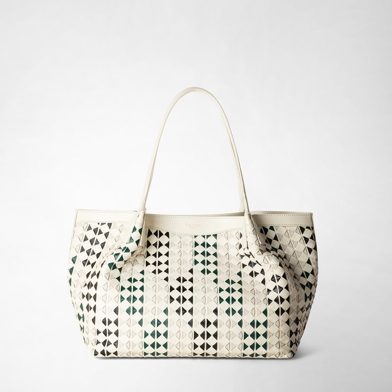 Serapian TOTE BAG SECRET PICCOLA IN MOSAICO MESTIERI D'ARTE Italy