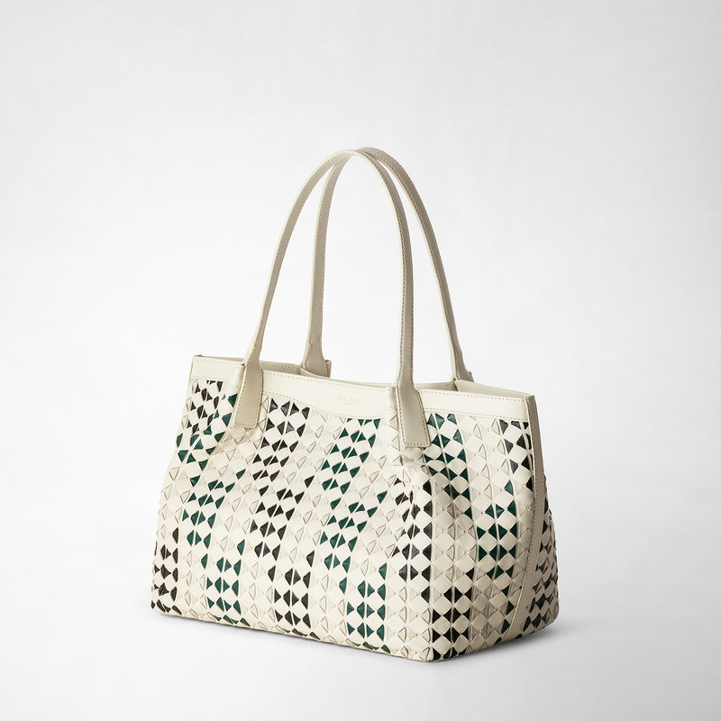 Serapian TOTE BAG SECRET PICCOLA IN MOSAICO MESTIERI D'ARTE Italy