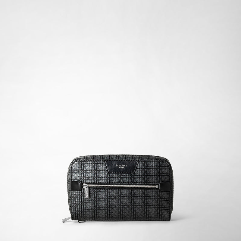 Serapian Pochette in stepan asfalto-nero Spedizione gratuita
