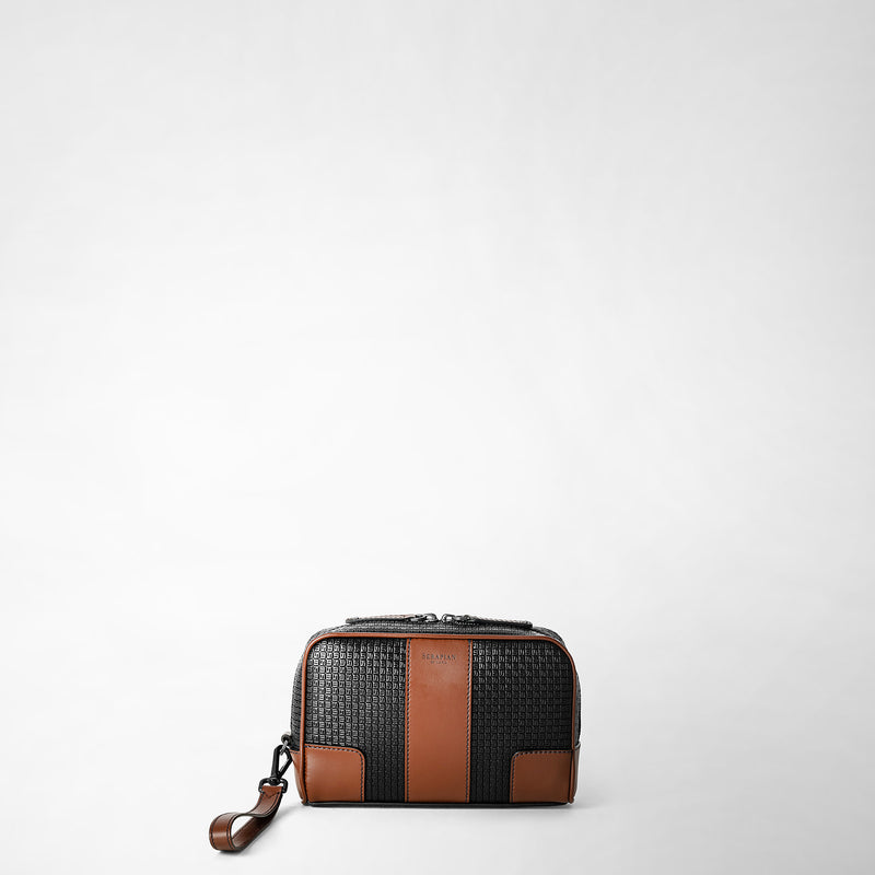 Serapian Pochette in stepan 72 nero-cuoio Negozio online di fabbrica