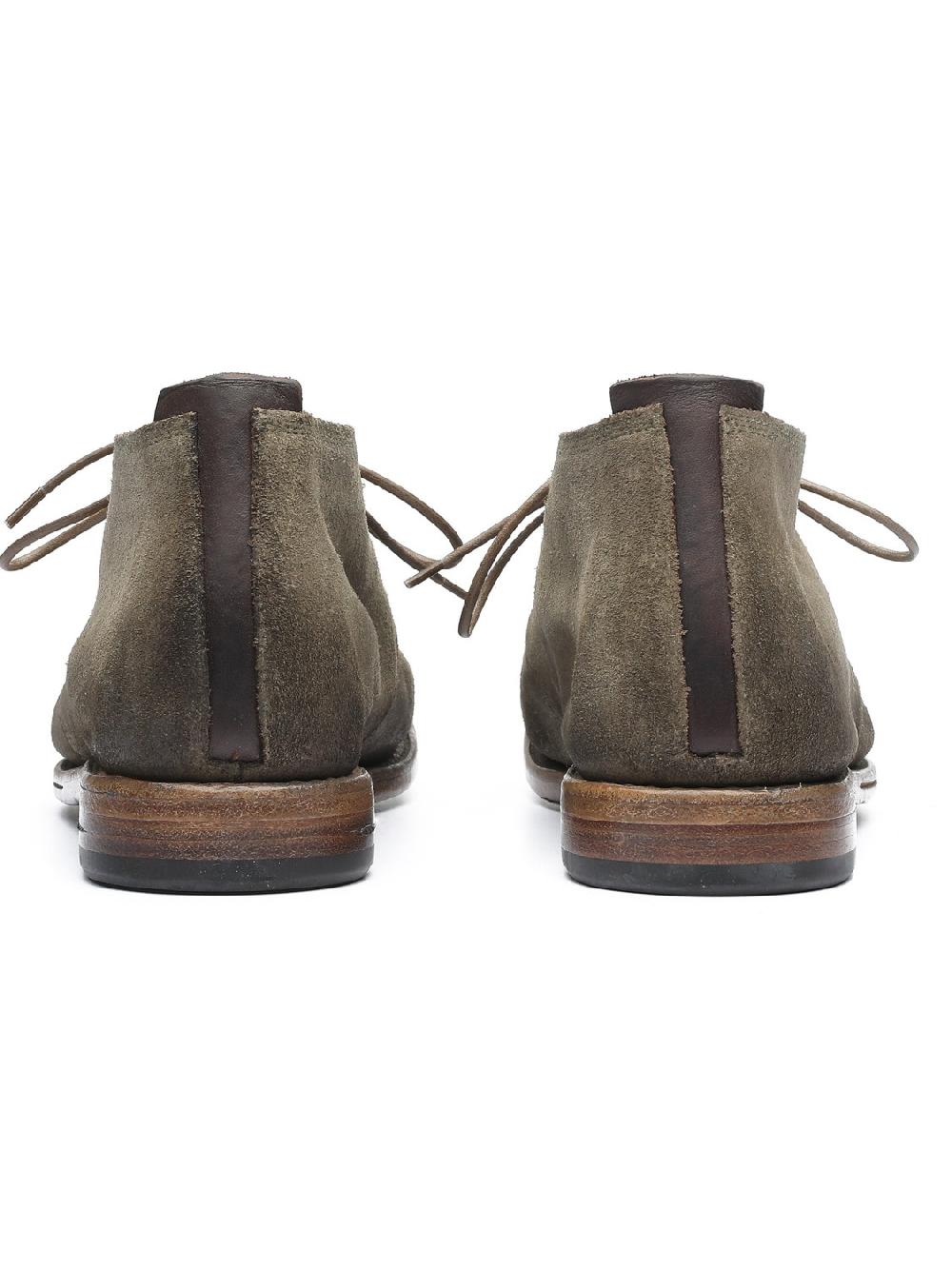 Silvano Sassetti Stivaletti in suede color kaki Qualità Garantita