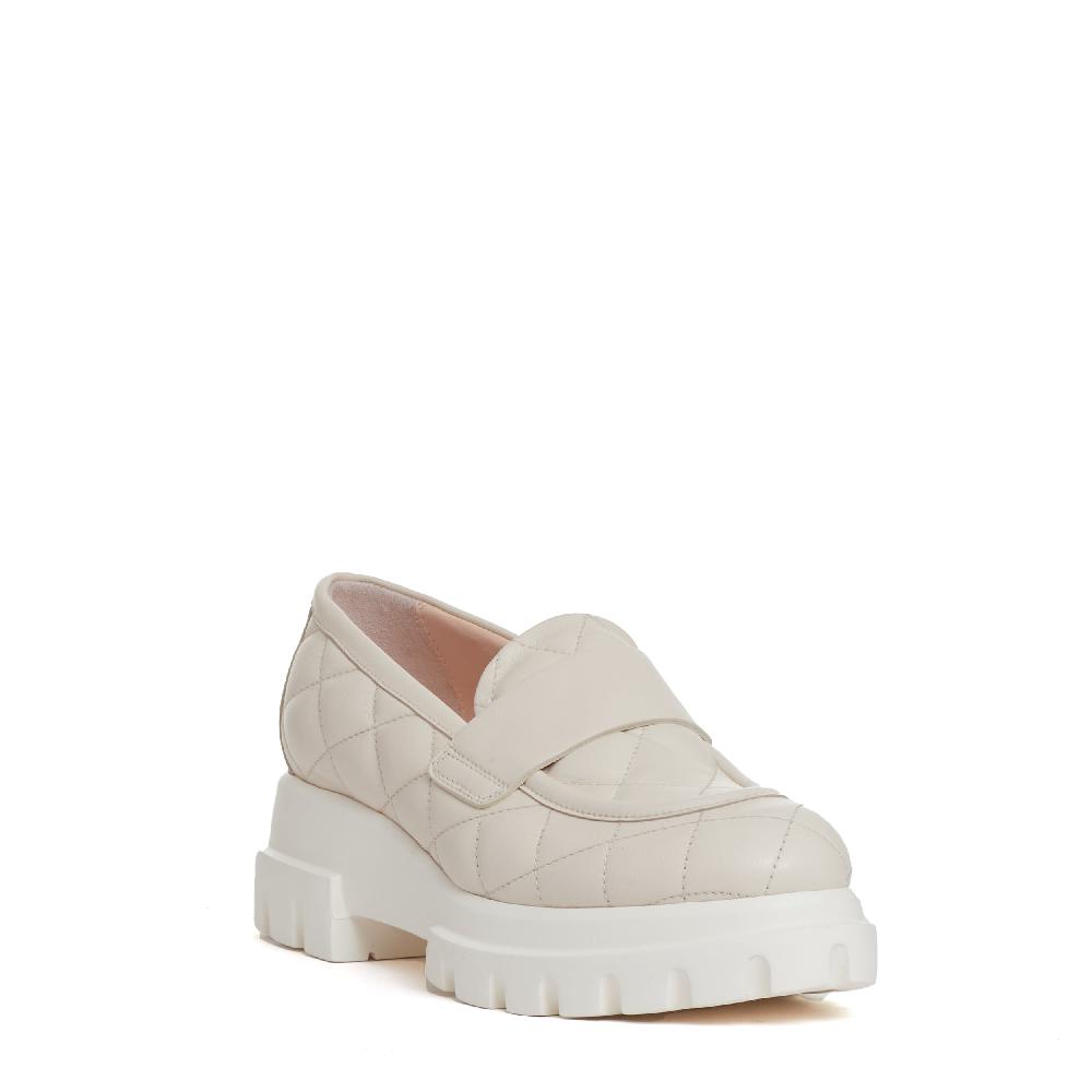 Sorelle Perego mocassino matelasse gesso Offerte