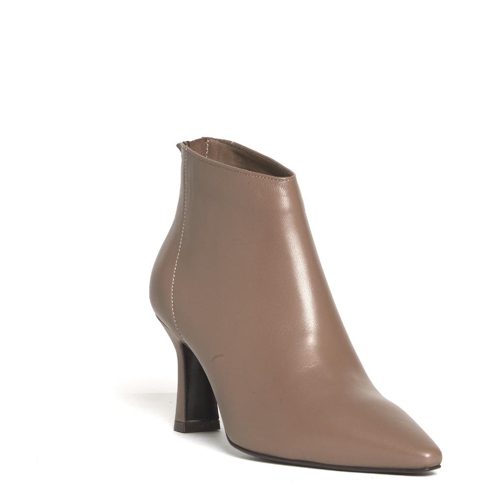 Sorelle Perego stivaletto pelle tortora tacco 75 mm Consegna Veloce