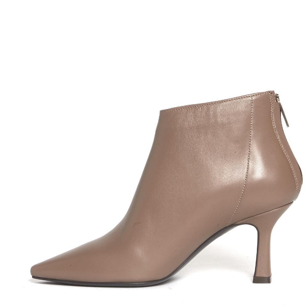 Sorelle Perego stivaletto pelle tortora tacco 75 mm Consegna Veloce