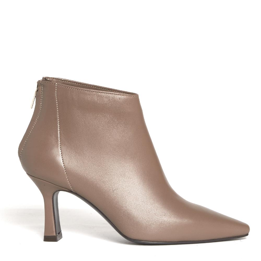 Sorelle Perego stivaletto pelle tortora tacco 75 mm Consegna Veloce