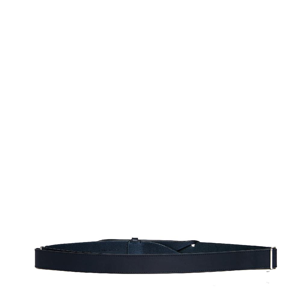 Sorelle Perego cintura nobuckle pelle bull blu Negozio