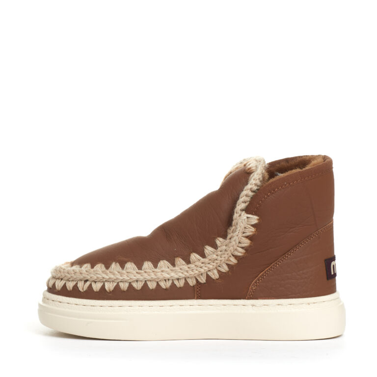 Sorelle Perego boot eskimo fondo sneakers pelle cuoio Vendita Economica