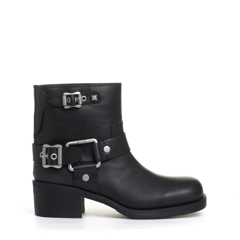 Sorelle Perego biker basso con fibbie nero Vendita