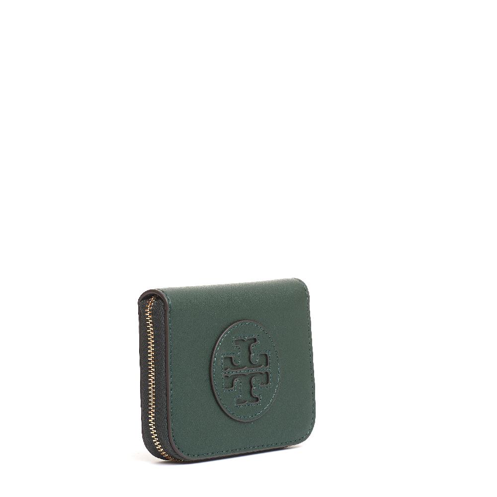 Sorelle Perego small zip portafoglio verde Prezzo Ridotto