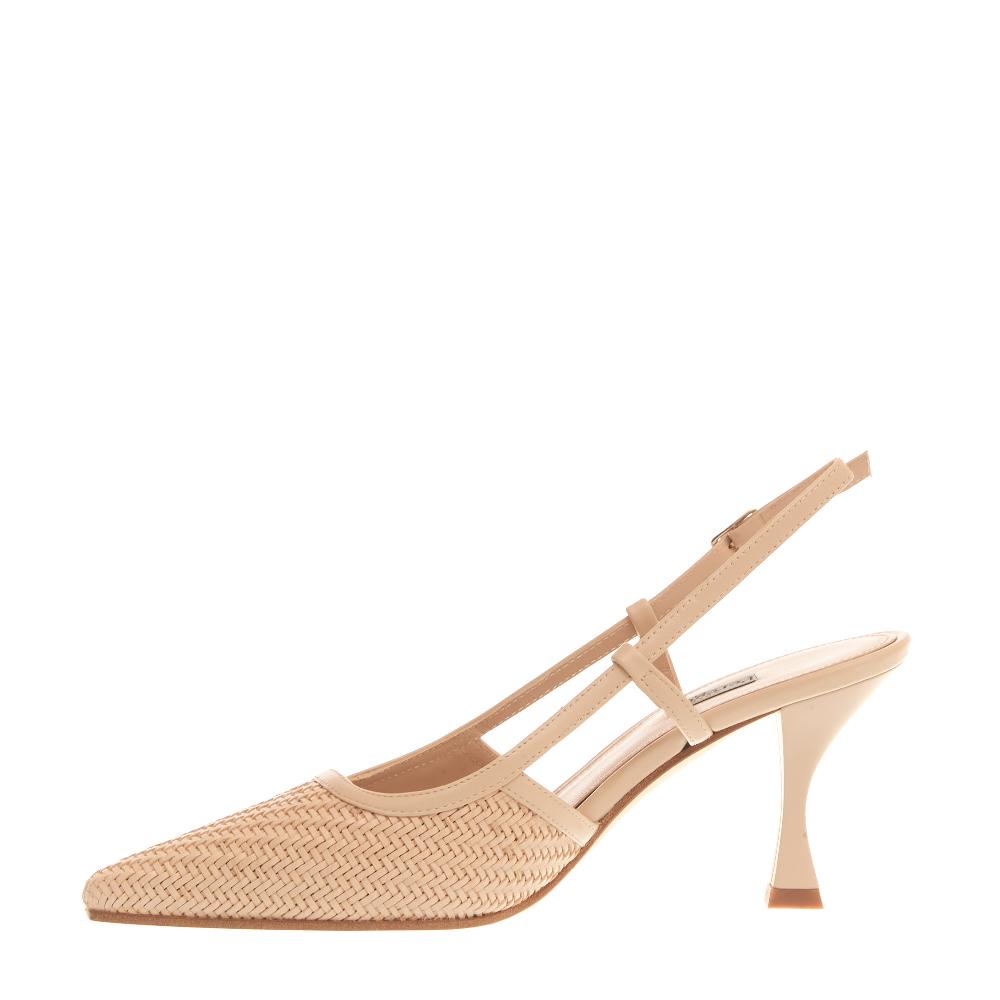 Sorelle Perego slingback intreccio beige Nuova