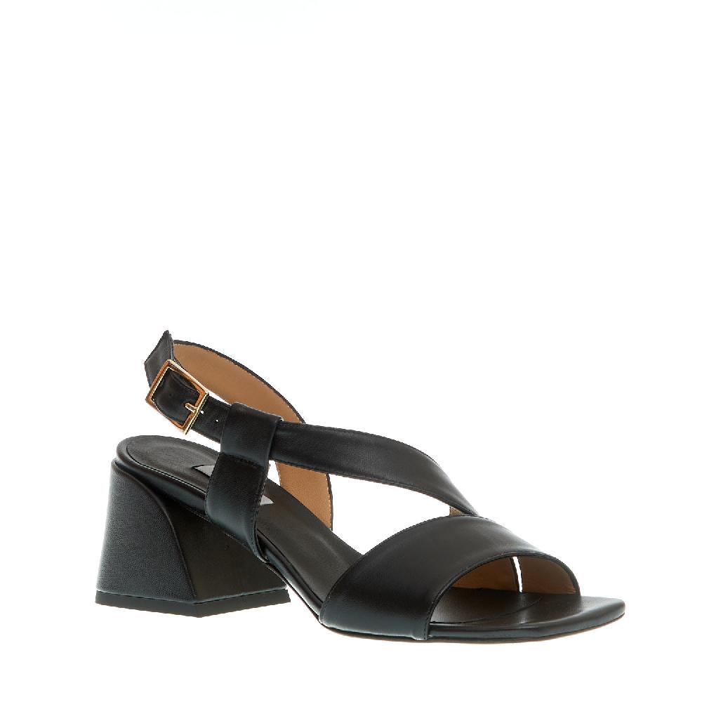 Sorelle Perego sandalo pelle nero tacco 60 In Vendita