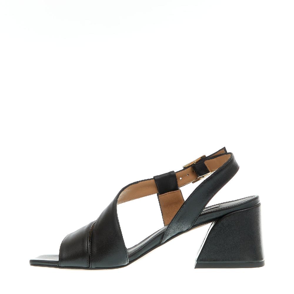 Sorelle Perego sandalo pelle nero tacco 60 In Vendita