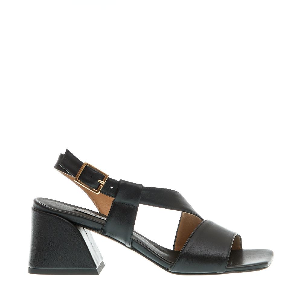 Sorelle Perego sandalo pelle nero tacco 60 In Vendita