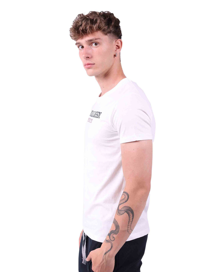 Spatarella T-Shirt uomo in cotone bianco con stampa I Più Venduti