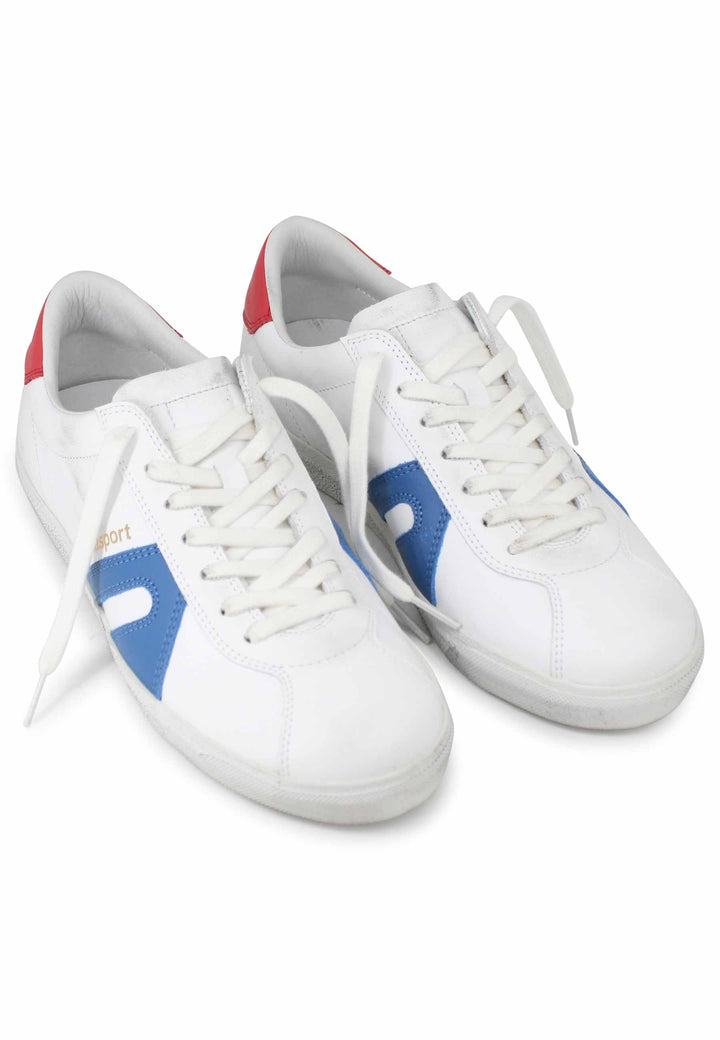 Spatarella Sneakers uomo in pelle bianca 2025