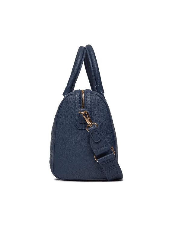 Spatarella Borse donna a mano in similpelle blu navy Novità