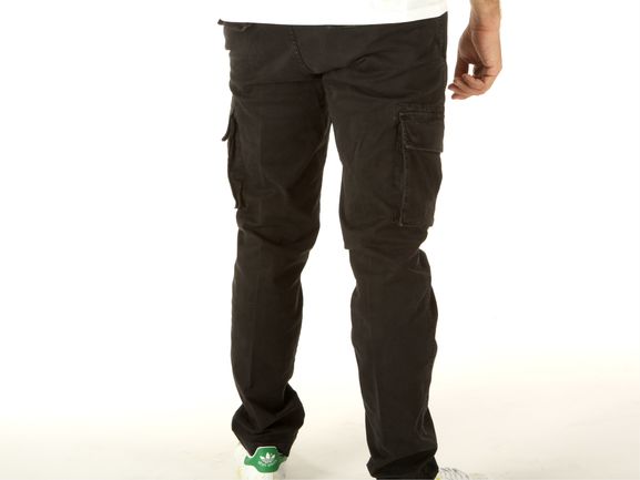 Spatarella Pantaloni uomo in cotone nero Outlet