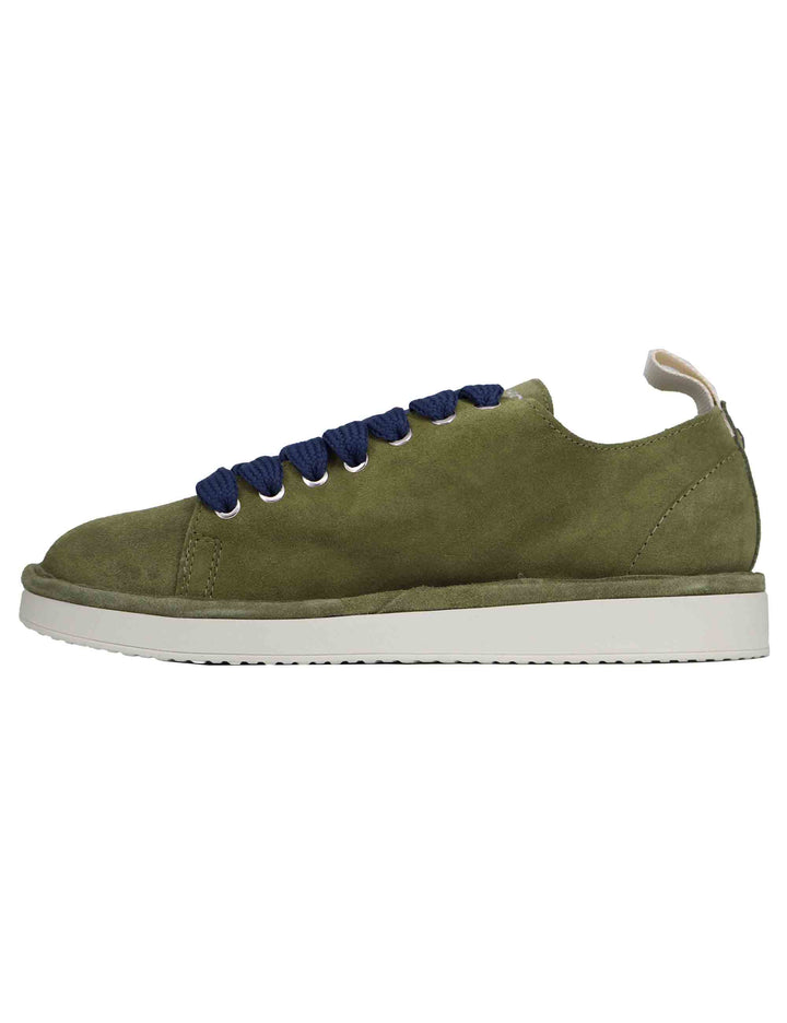 Spatarella Sneakers uomo in camoscio verde Hotsell