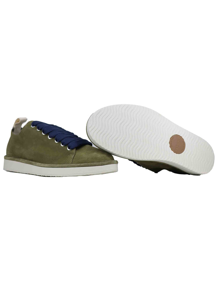 Spatarella Sneakers uomo in camoscio verde Hotsell