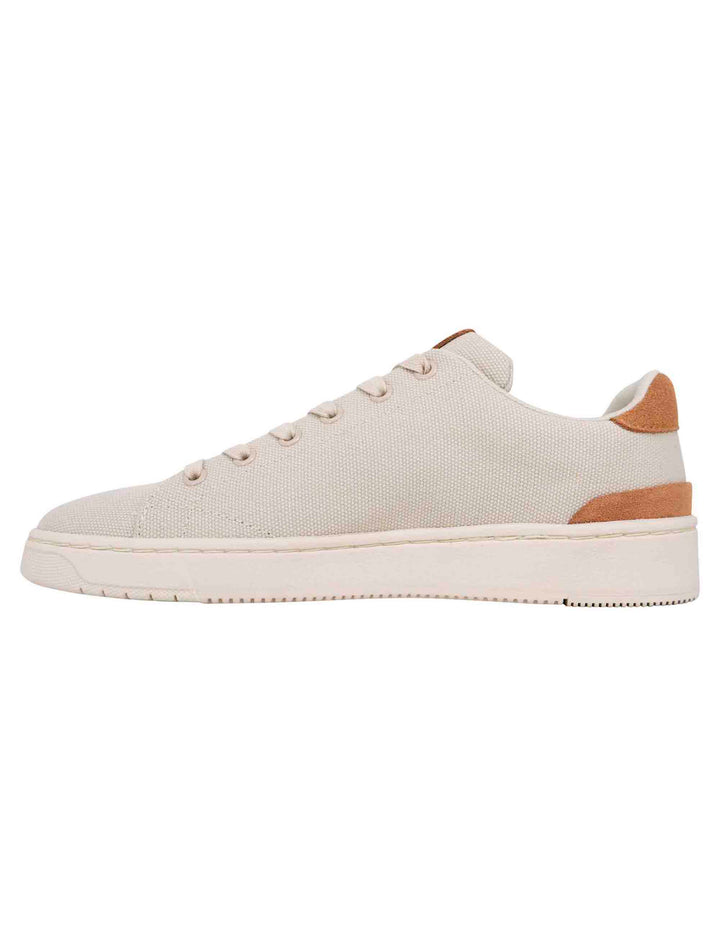 Spatarella Sneakers uomo in tessuto beige Vendita Economica