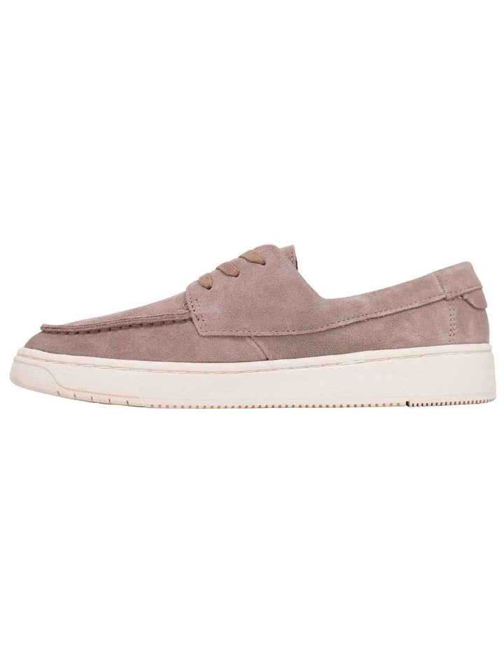 Spatarella Stringate uomo in camoscio taupe con suola in gomma Vendite Flash