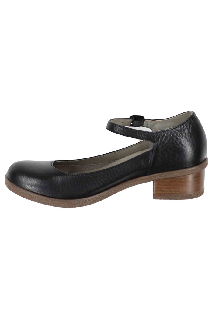 Spatarella Decollete donna whaterproff in pelle nera con suola in gomma Offerte
