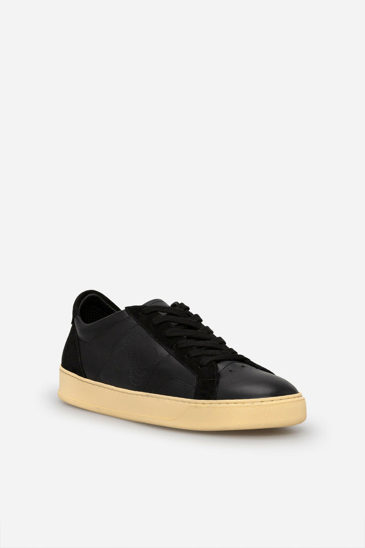 Spatarella Sneakers uomo Del Bello in pelle nera Negozi Online