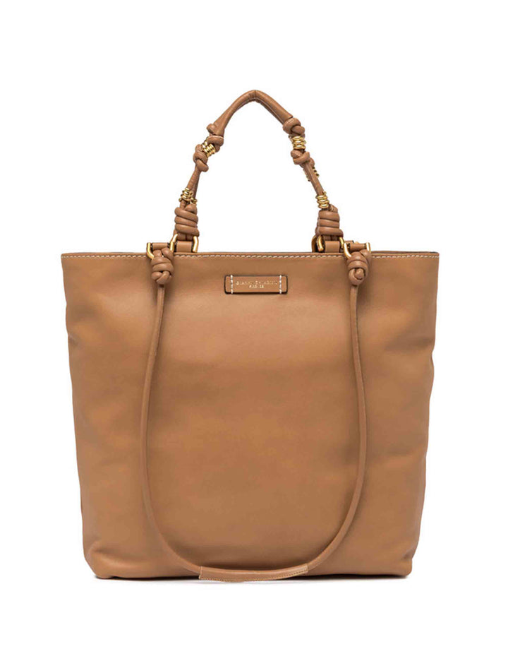 Spatarella Shopping bag donna Camilla in pelle cuoio con doppi manici Promozione