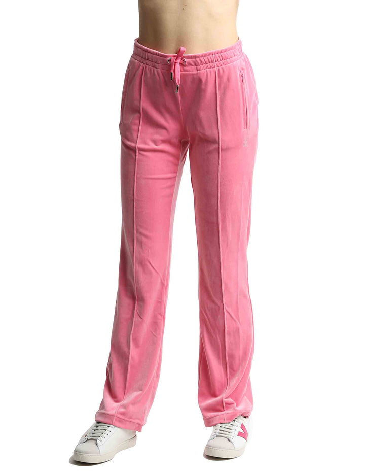 Spatarella Pantaloni tuta donna Tina in tessuto rosa con strass Offerte giornaliere