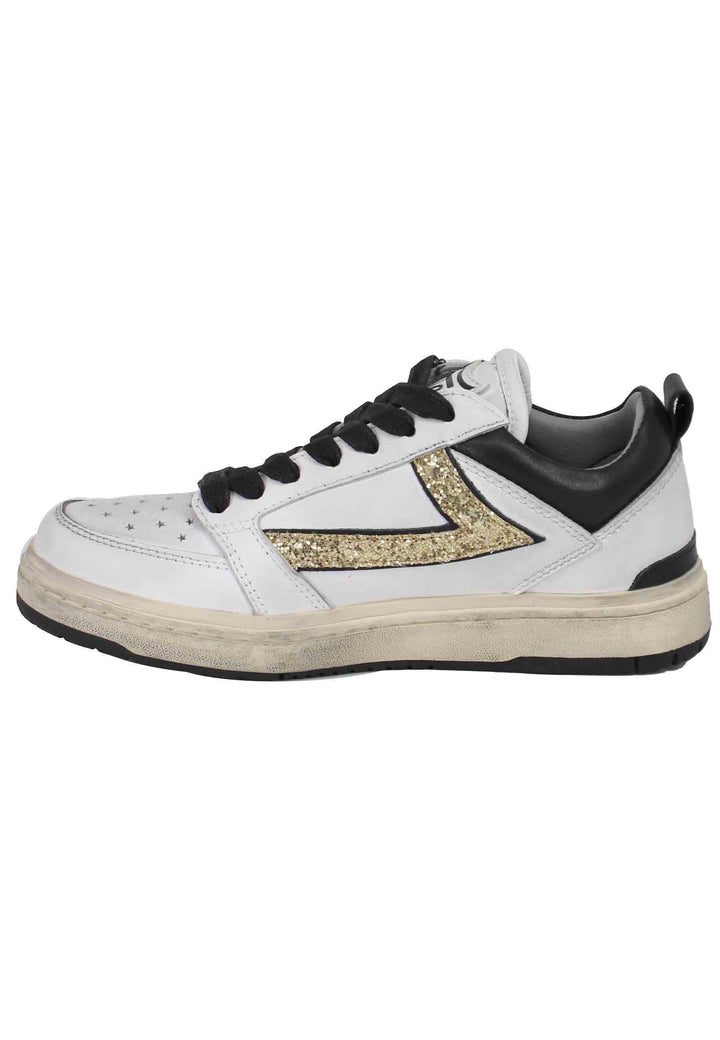 Spatarella Sneakers donna Starlight glitter in pelle bianca Fino al 55% di sconto