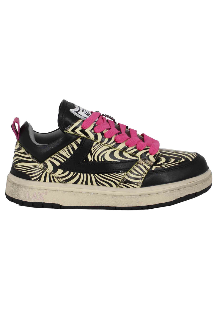 Spatarella Sneakers donna Starlight Zebra in pelle animalier Discount Store per i nuovi prodotti