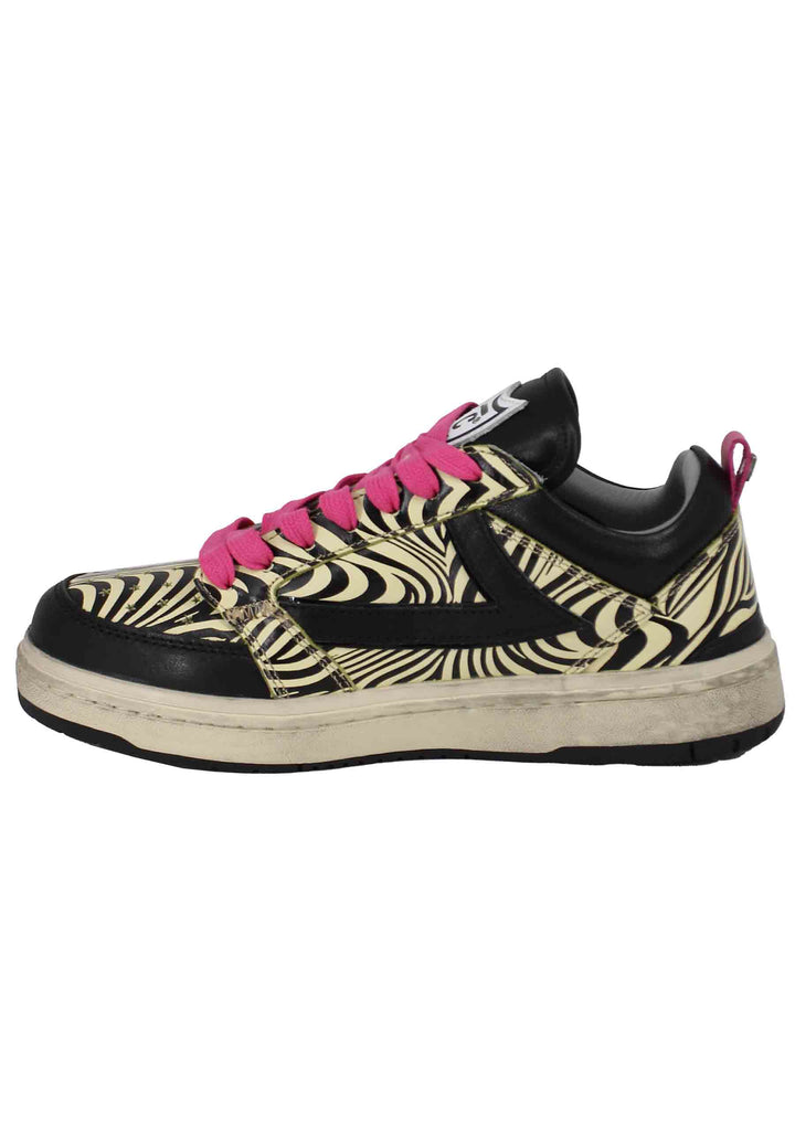 Spatarella Sneakers donna Starlight Zebra in pelle animalier Discount Store per i nuovi prodotti