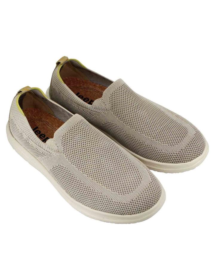 Spatarella Mocassini uomo Karoo slip on in tessuto verde con suola in gomma Soddisfazione Garantita
