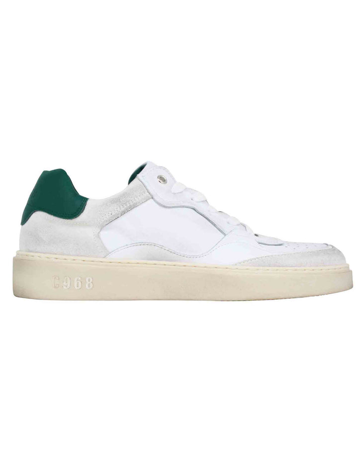 Spatarella Sneakers uomo in pelle bianca Negozi Online