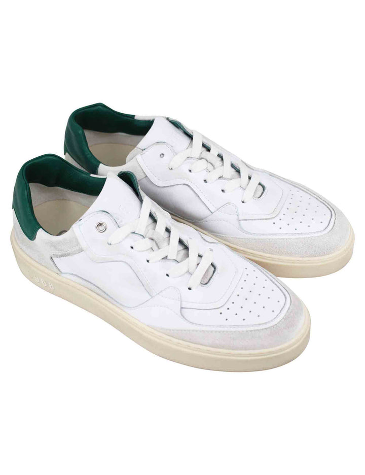 Spatarella Sneakers uomo in pelle bianca Negozi Online