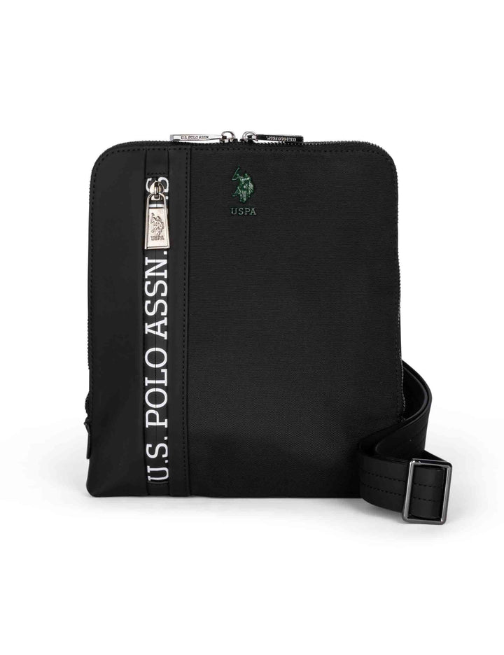 Spatarella Borselli uomo Oliver in nylon nero Consegna Veloce
