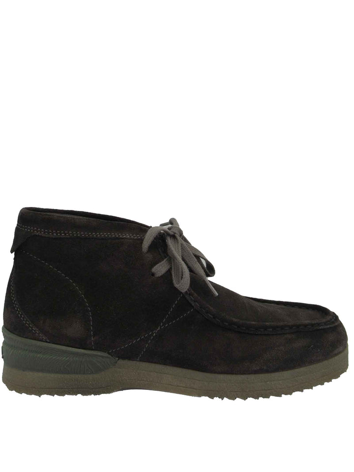 Spatarella Calzature Uomo Stivaletti Polacchine in Camoscio Fango con Cuciture e Fondo Para Flash Sale