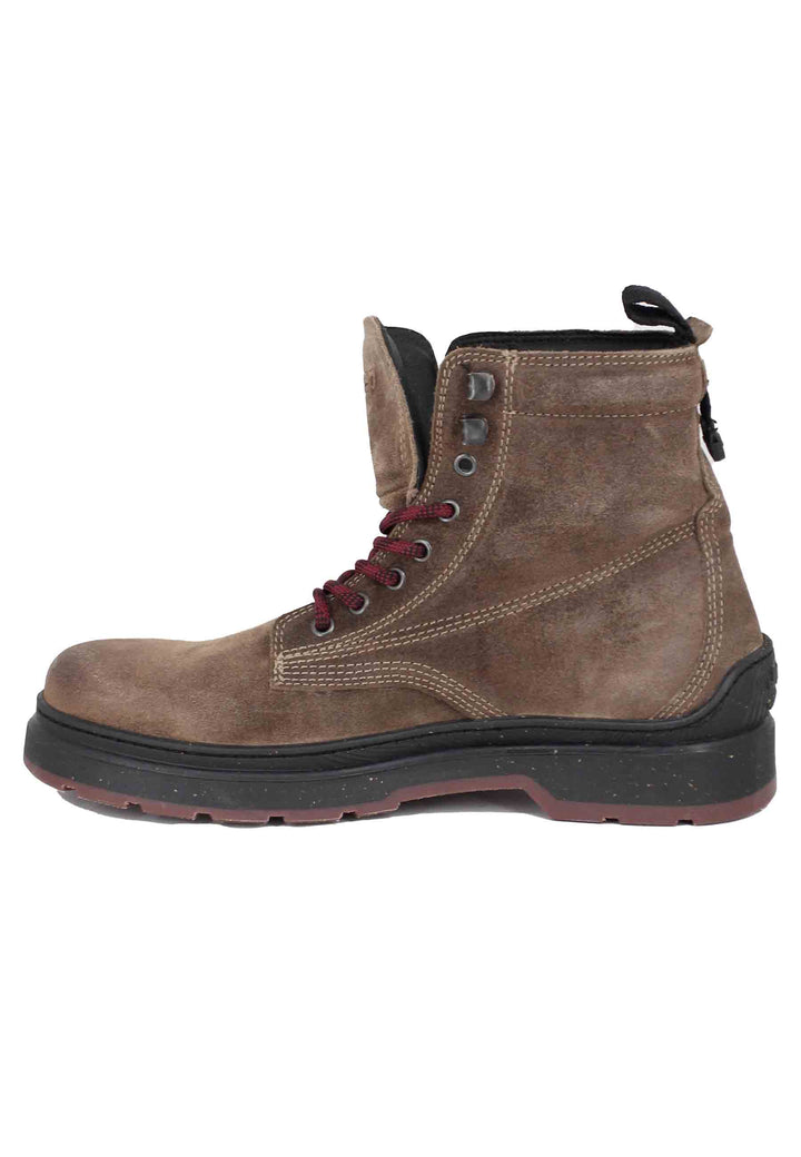 Spatarella Stivaletti anfibi uomo in camoscio vintage taupe Red Rock Boot Suede Fornitura limitata