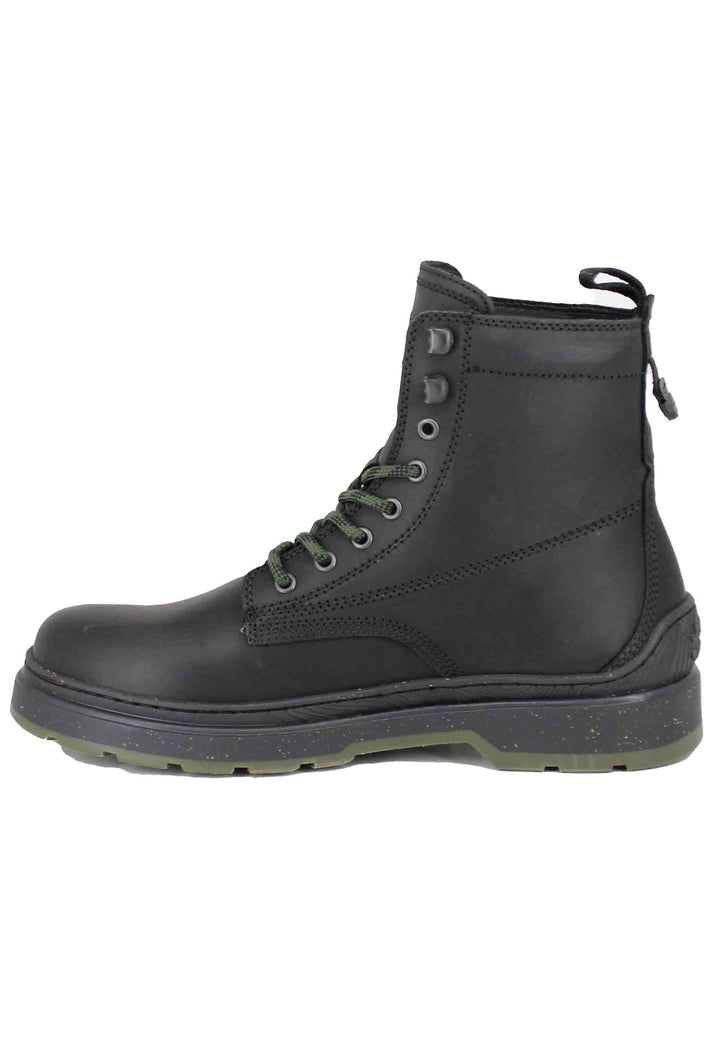 Spatarella Stivaletti anfibi uomo in pelle vintage nera Red Rock Boot Shopping online