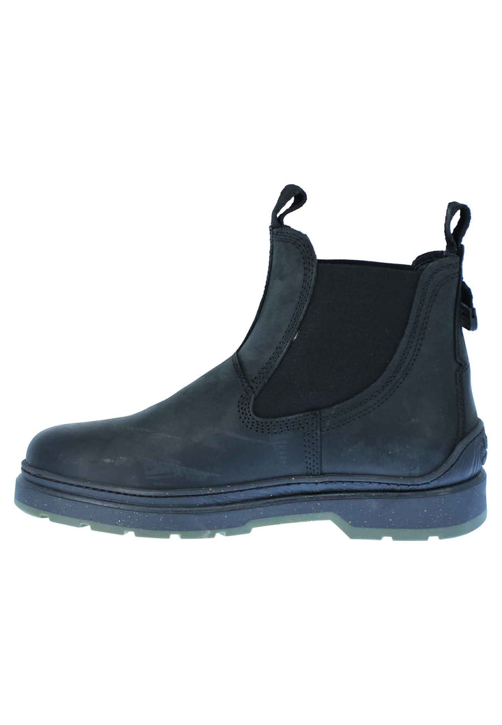 Spatarella Stivaletti beatles uomo Red Rock in pelle nera con fondo gomma carrarmato Offerta esclusiva