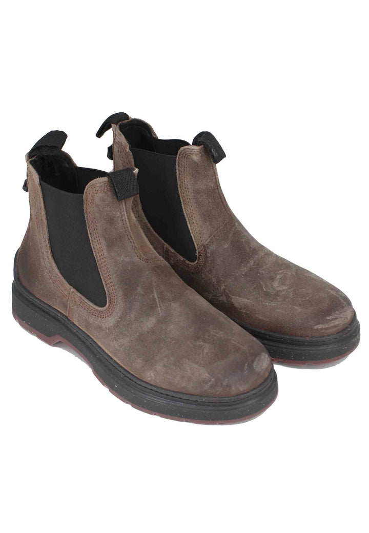 Spatarella Stivaletti chelsea boot uomo in camoscio vintage taupe Red Rock Suede Vendite stagionali