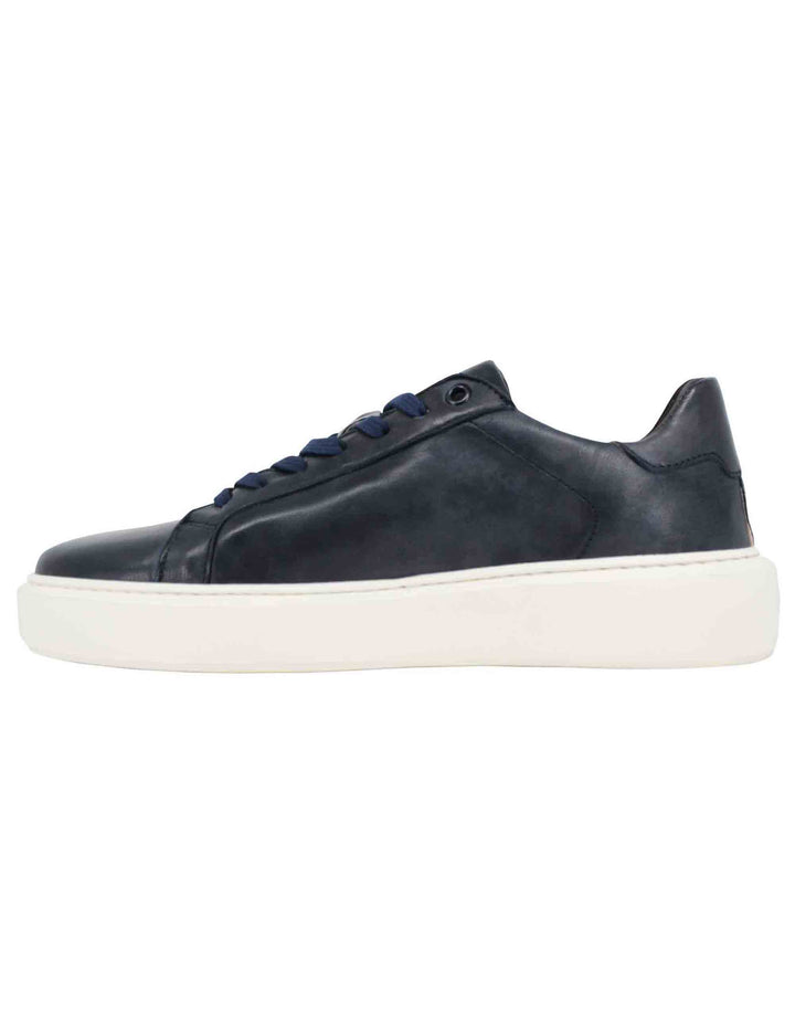 Spatarella Sneakers uomo in pelle blu con suola alta ulta light Sconti VIP