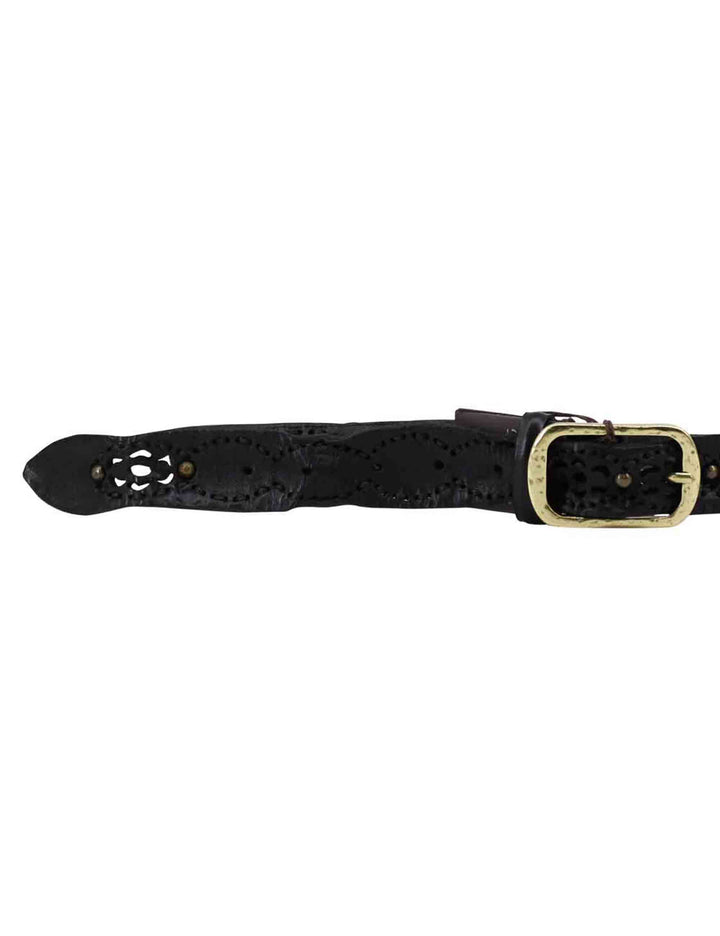 Spatarella Cinture donna in pelle nera con borchie 50% di sconto con spedizione gratuita