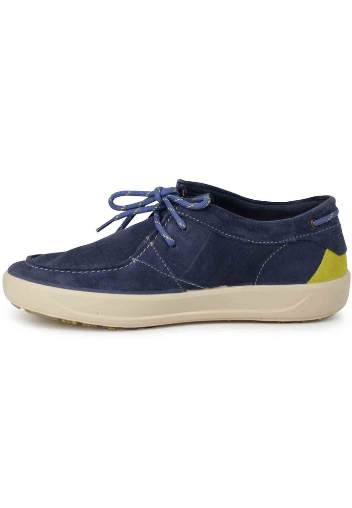 Spatarella Stringate uomo Bob Cat in camoscio blu con suola in gomma 50% di sconto per tempo limitato