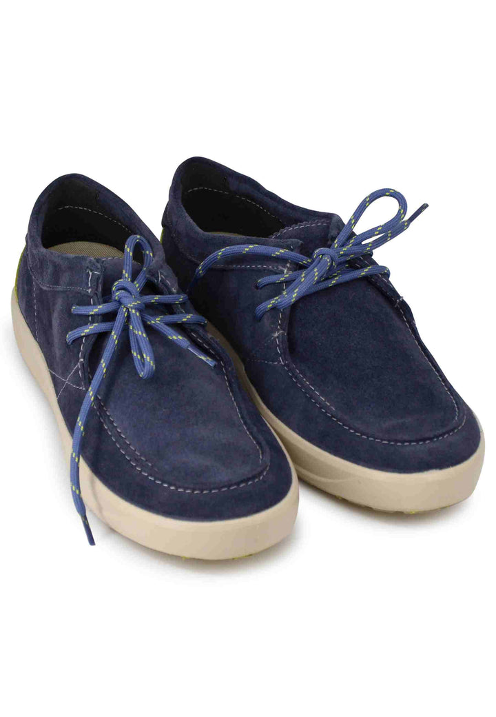 Spatarella Stringate uomo Bob Cat in camoscio blu con suola in gomma 50% di sconto per tempo limitato