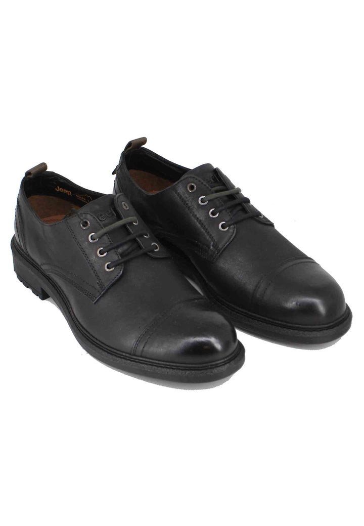Spatarella Stringate uomo in pelle nera Maywood 2025